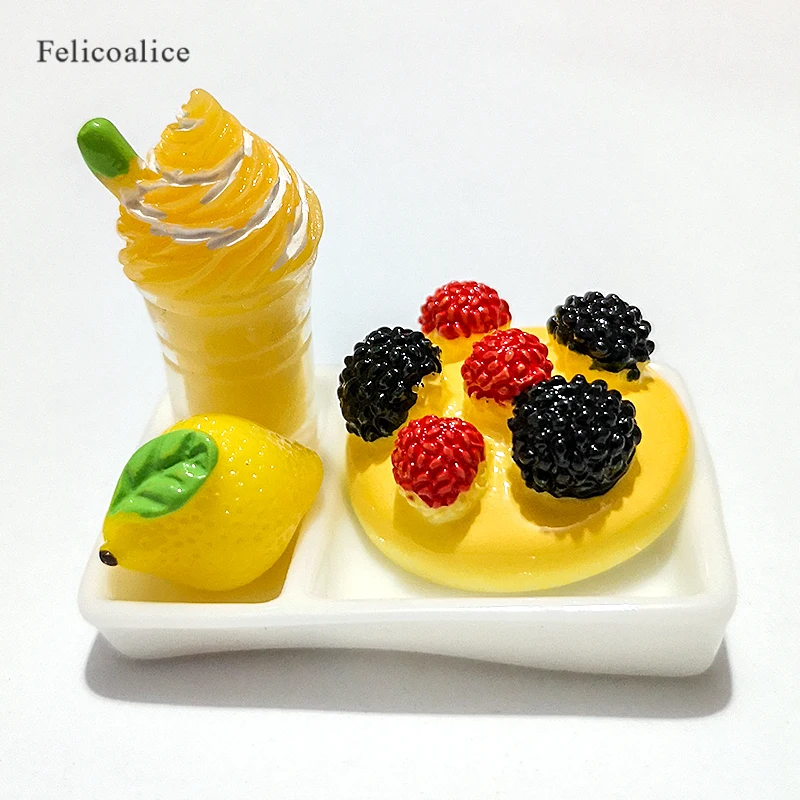 Миниатюрная модель еды украшения имитация торта мороженого реквизит для