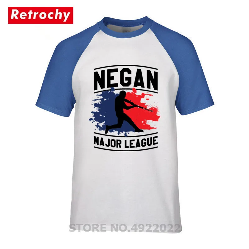 Negan Люсиль футболка Ходячие мертвецы Ужасы фильмы Мужская мода дизайн