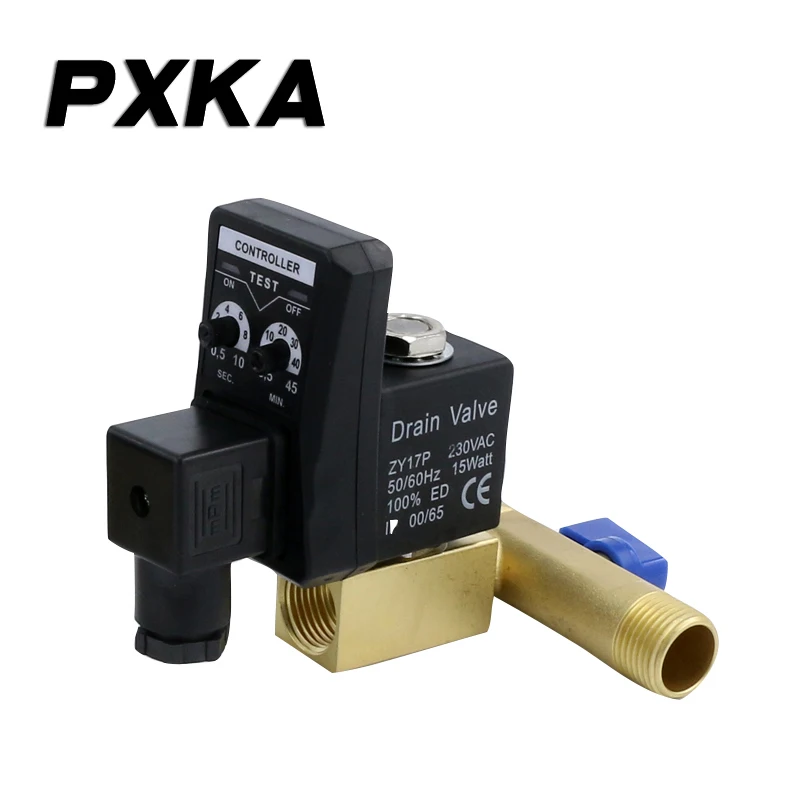 

Free shipping Electronic drain valve of automatic drainer drains water regularly, air tank valve, air pump solenoid valve