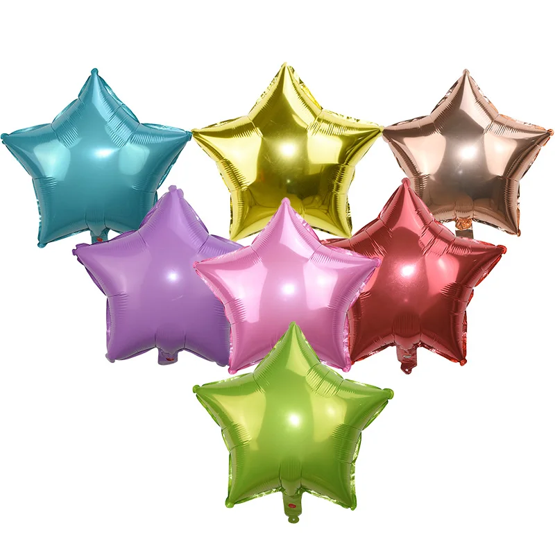 5 шт. золотой серебряный шар с фольгой в виде звезды украшение для детского душа