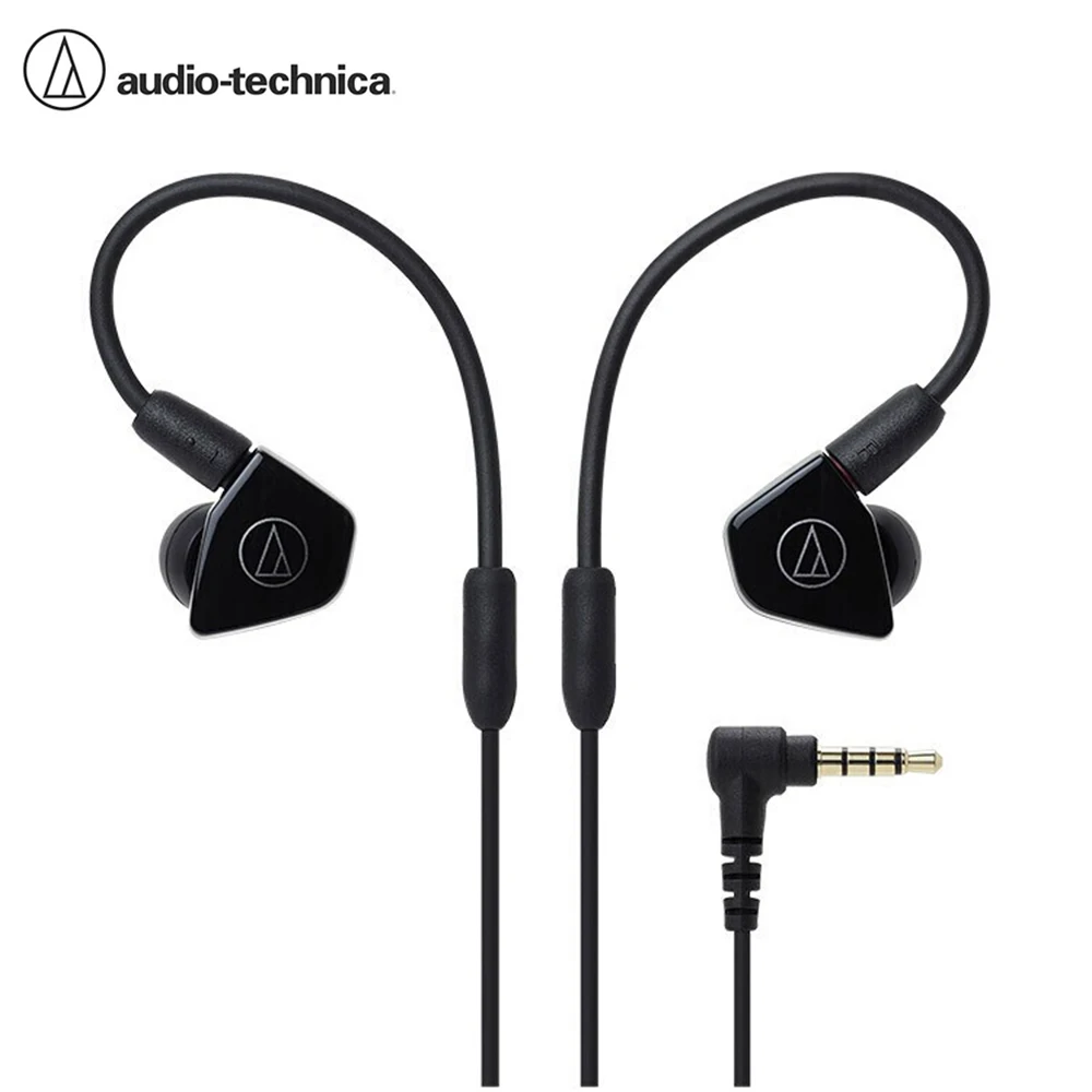 

Audio Technica ATH-LS50iS 3.5mm Wired Earphone Strong Bass Hifi Earbuds Double Dynamic Sport Headset 1-button Remote Control Mic