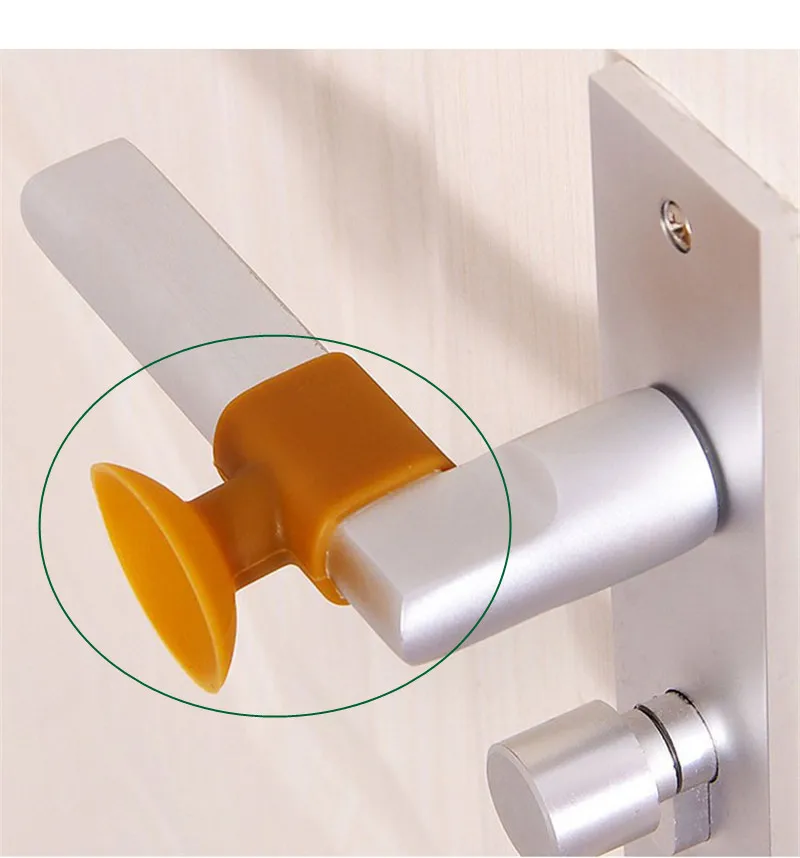 

Magic door anti-collision buffer cover for kitchen bathroom silicone mat wall protection household for home silent accessories