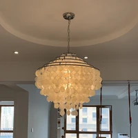 modern shell chandelier gold chrome metal white chandelier living room hotel hall kitchen hallway dining room light fixtures