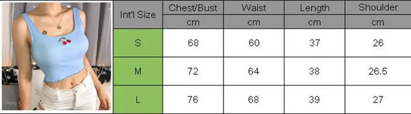 Кроп топ женский с вышивкой вишни майка на бретелях укороченная эластичная