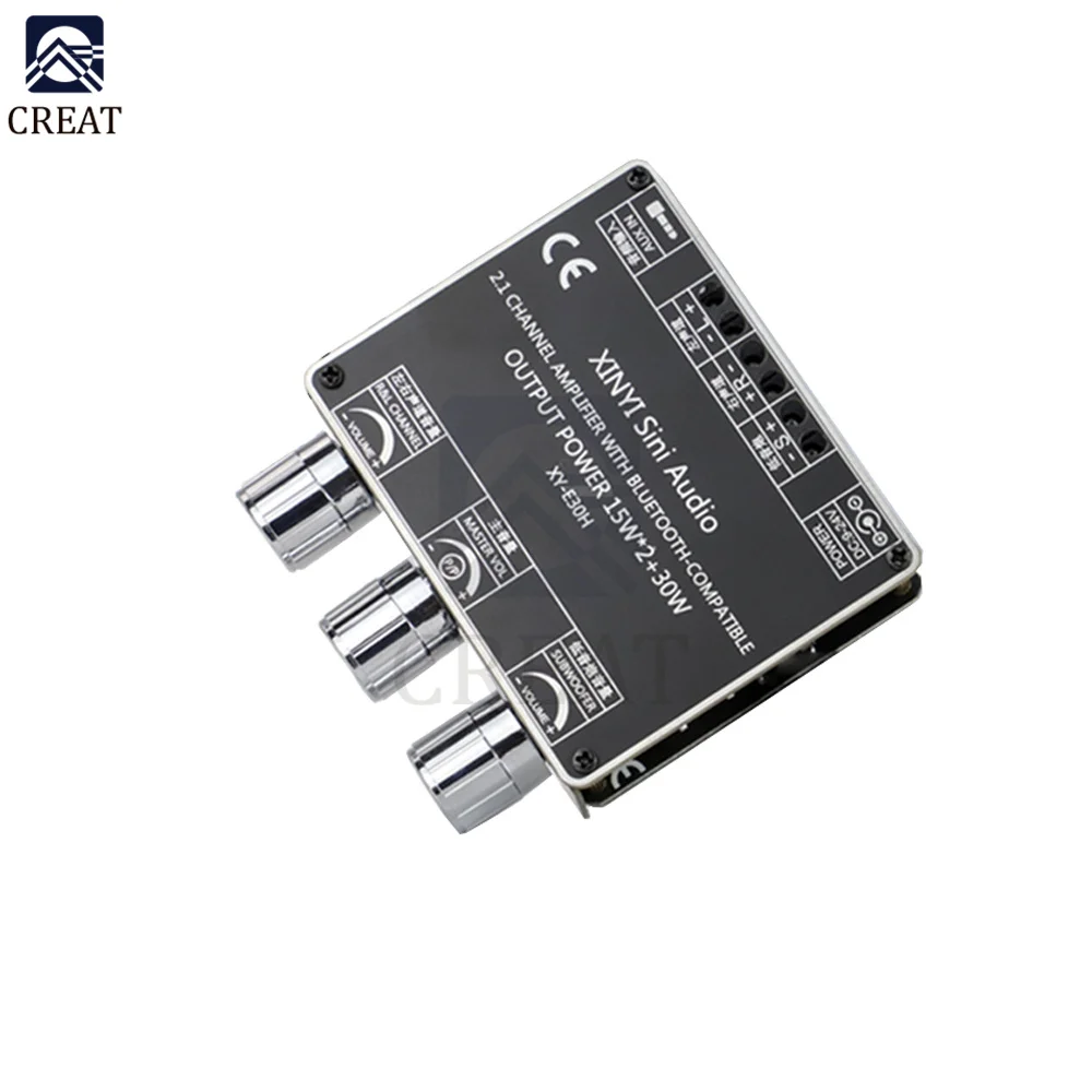 

XY-E30H 2.1 Channel for Bluetooth Audio Power Amplifier Board Module High And Low Tone