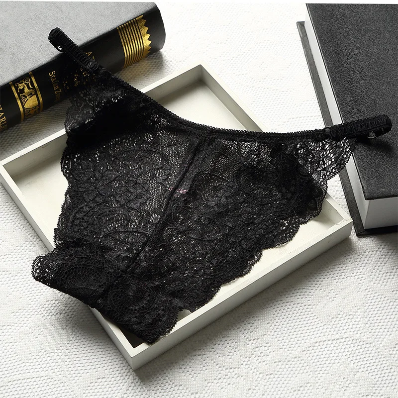 Женские Мужские трусы с низкой талией сексуальные прозрачные кружевные трусики