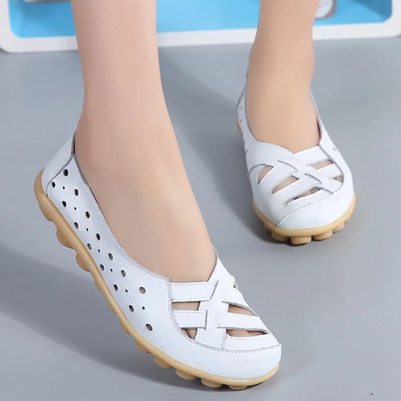 Модная обувь на плоской подошве для дам Comrfort туфли из натуральной кожи женские