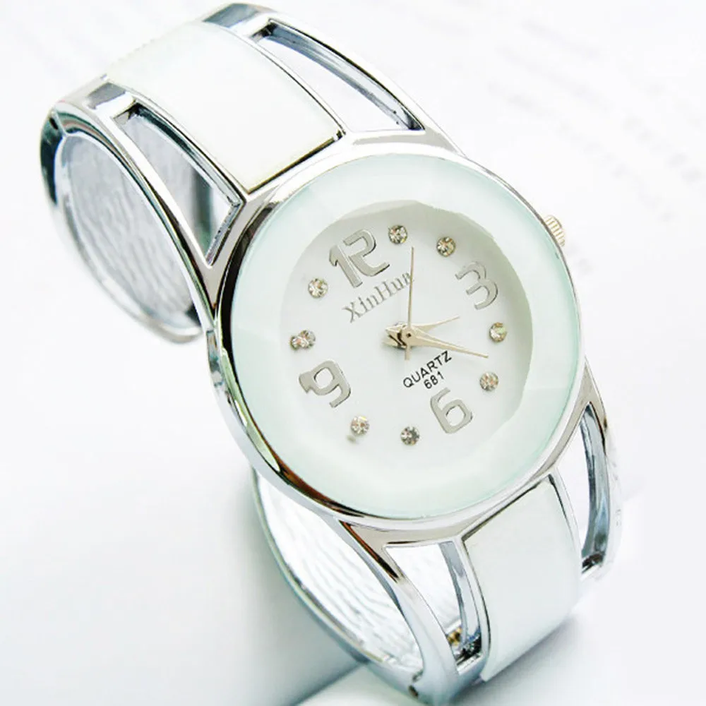 

2020 Womens Alloy Band Quartz Analog Round Dress Bracelet Wrist Watch Gift montre femme relojes para mujer