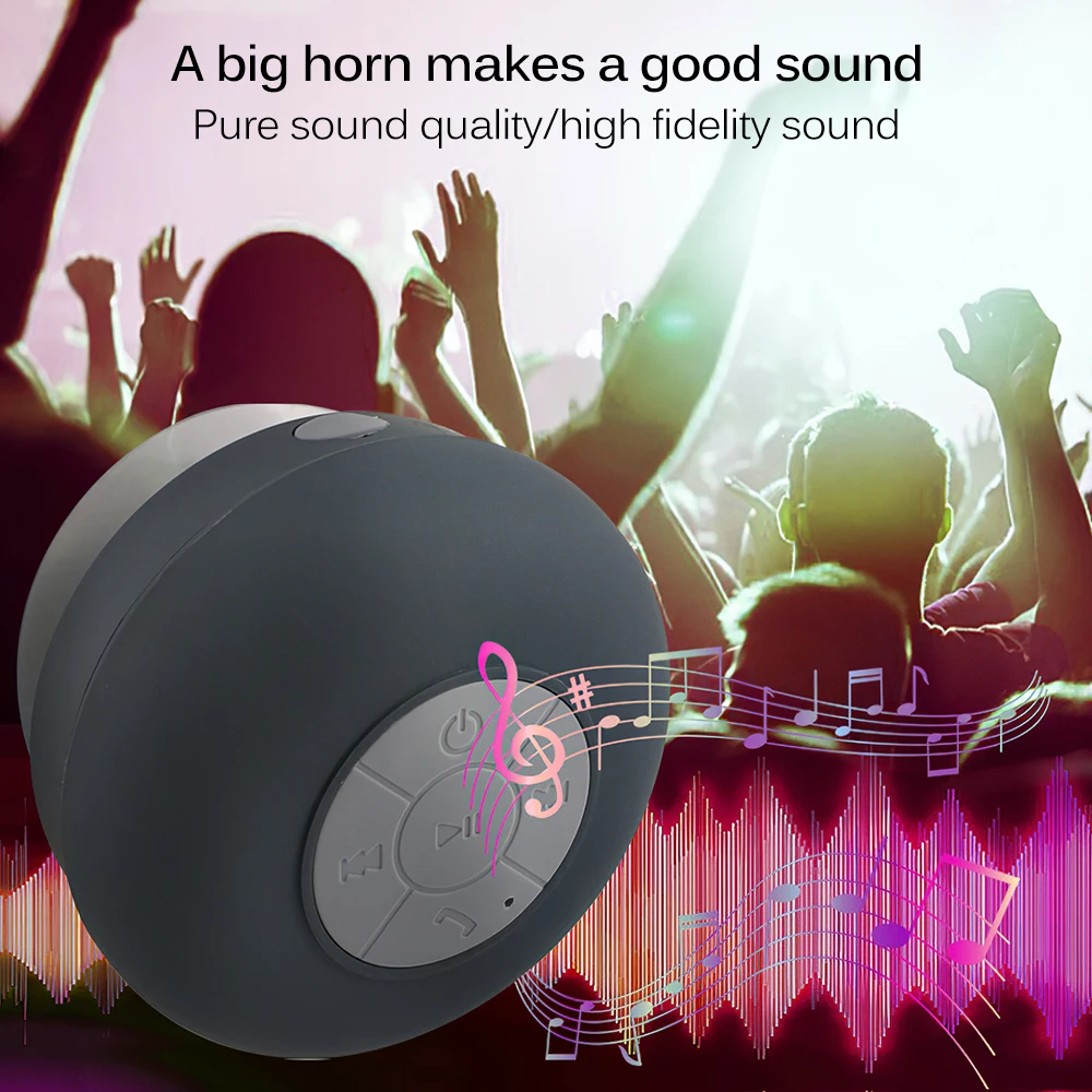 Bluetooth-Колонка для душа водонепроницаемая IPX4 с батареей 300 мАч сабвуфера высокое