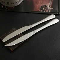 thickened stainless steel cutlery steak knives western main table knife hotel restaurant housewares