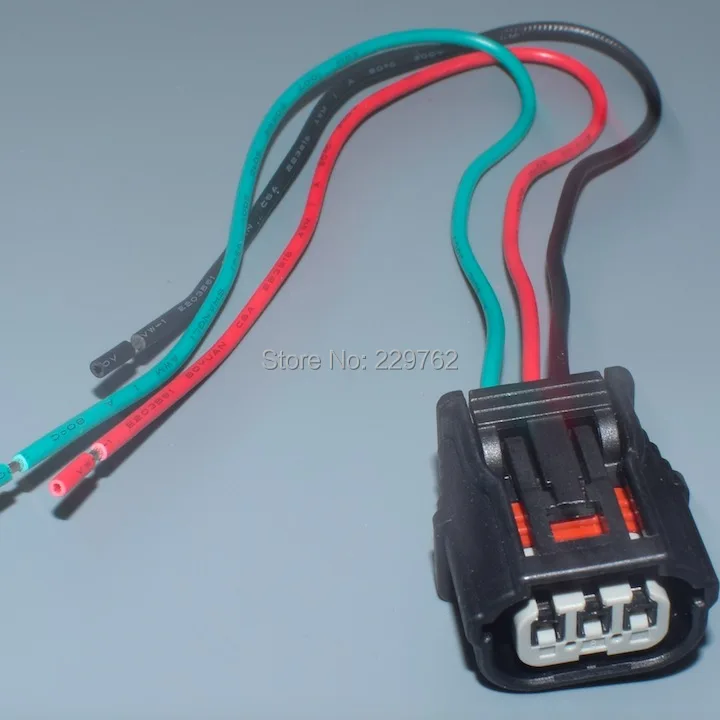 

shhworldsea 6189-7037 3 pin way 1.2mm female waterproof connector Air intake pressure sensor plug socket