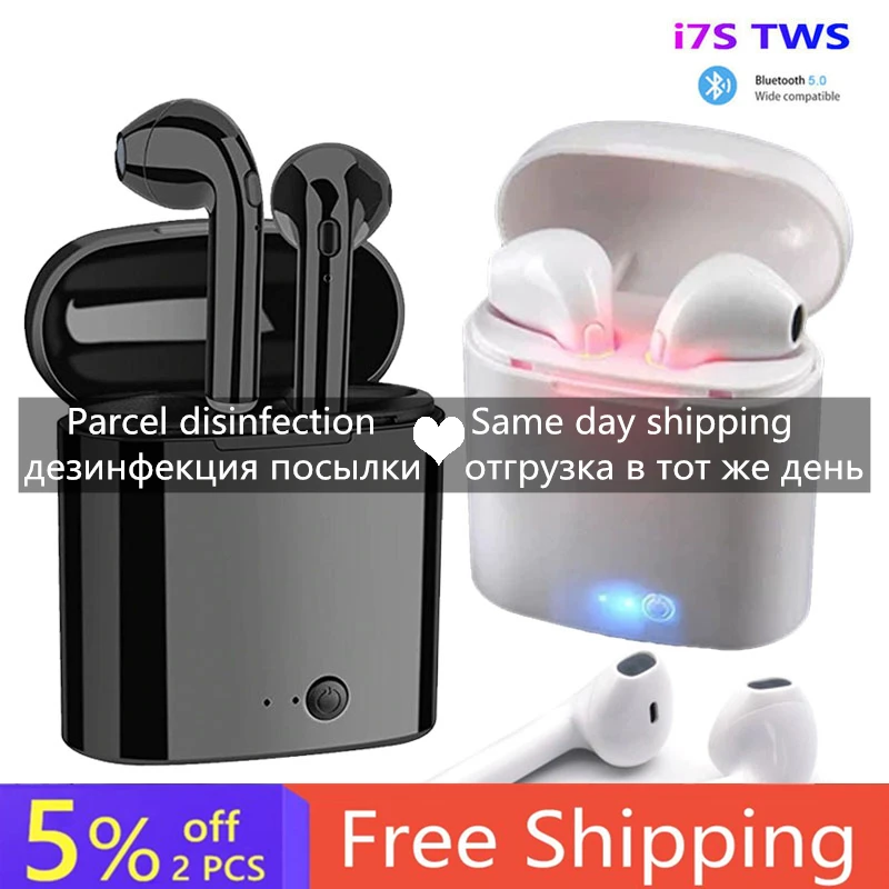 I7s TWS беспроводной наушник Bluetooth 5 0 наушники спортивные гарнитура с микрофоном для