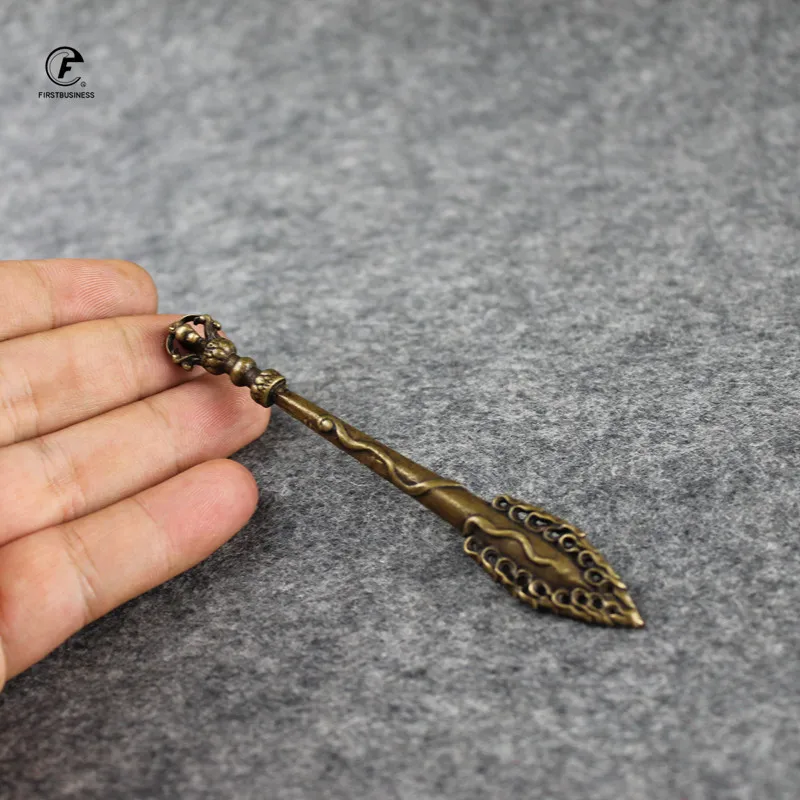 Винтажный нож для чая из чистой меди Тибетский множитель аксессуары офисной