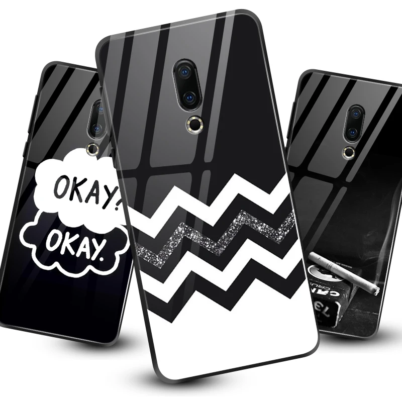 Для iPhone 5S, se, 6, 6 S, 7, 8Plus XR XS макс. закаленное стекло чехол для Meizu M5 M6 M8 M9 Примечание 16th плюс Чехол ударопрочный жесткий дизайн глубокий сумка