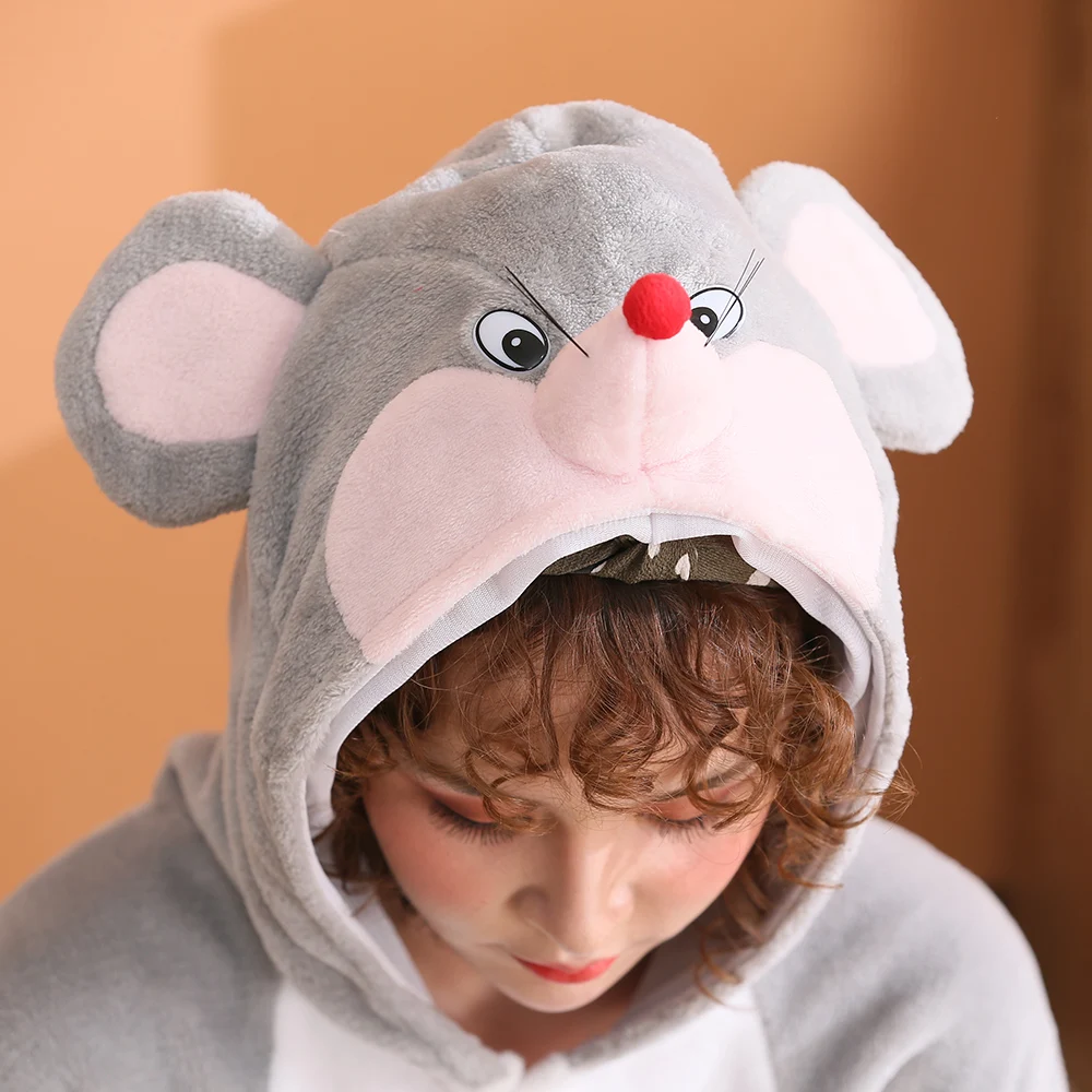 KIGUCOS фланелевые теплые пижамы для женщин зимняя Пижама комбинезоны унисекс