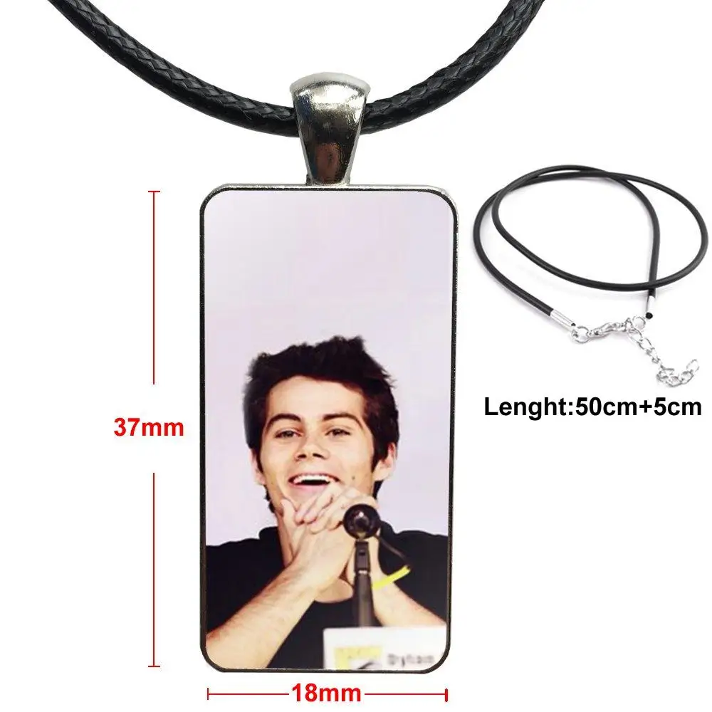 Винтаж ювелирные изделия Сталь Цвет Стекло колье с кабошоном кулон длинные