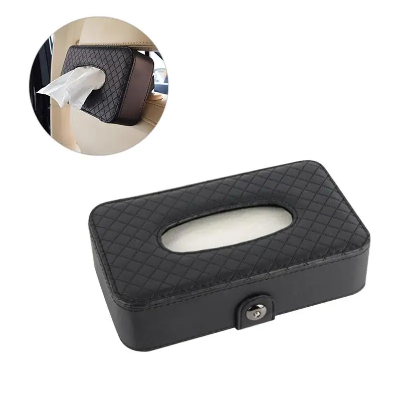 21 X 12.5cm Tissue Box Seat Back Hanging Holder Leather Strap Napkin Paper Container Car Accessories | Автомобили и мотоциклы