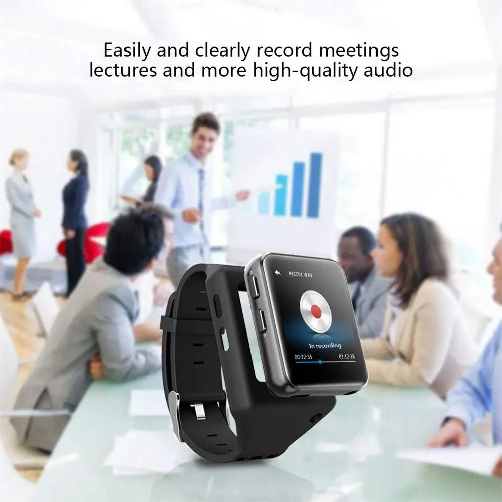 Мини MP4 плеер с клипсой Bluetooth 4 2 спортивные часы mp4 видеоплеер сенсорным экраном HiFi