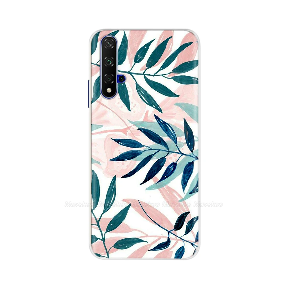 For Honor 20 Lite Case HRY-LX1T Soft Silicone Back Cover Case on For Huawei Honor 20 Pro Back Cover Honor20 Fundas Phone Case