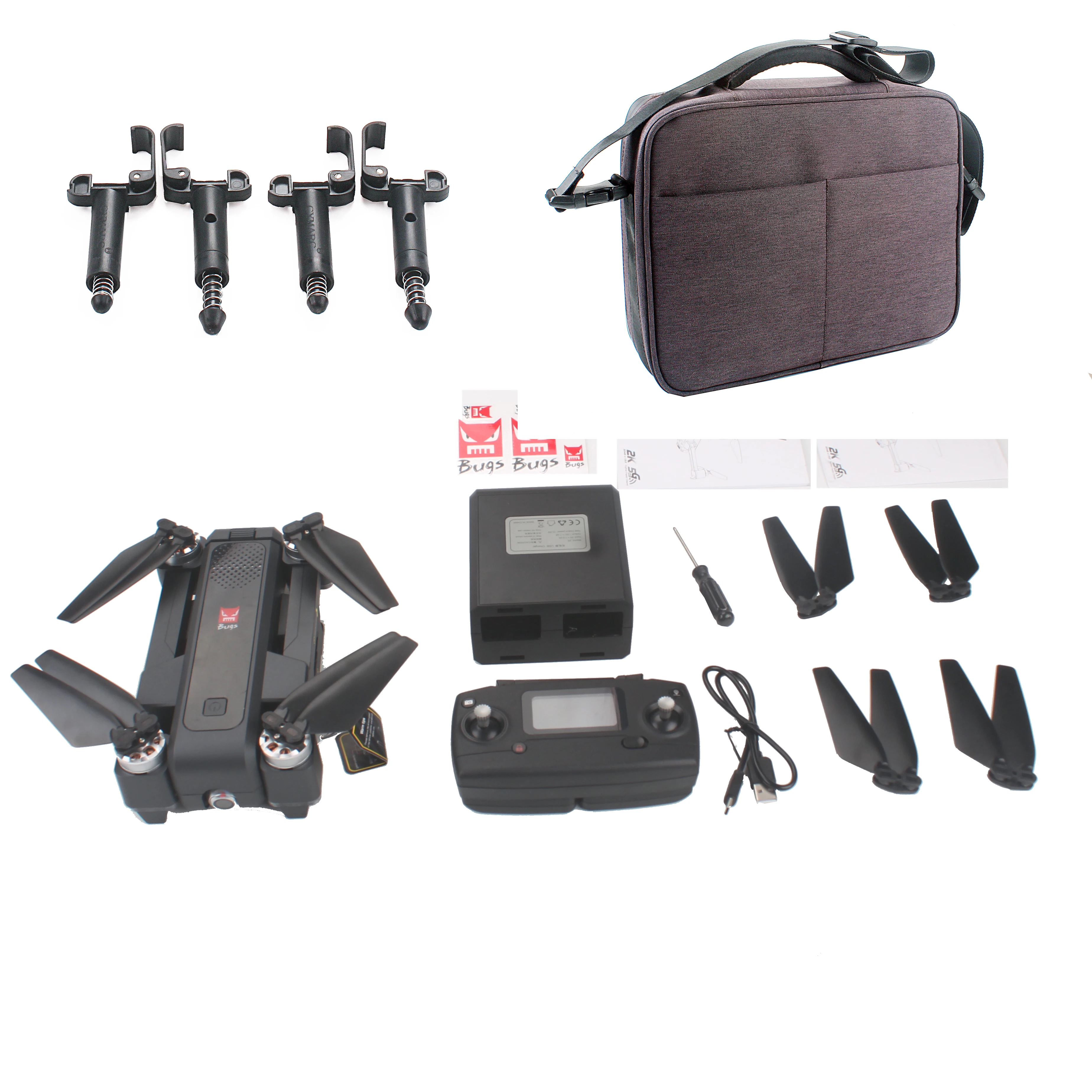 Квадрокоптер MJX Bugs 4W B4W бесщеточный складной Дрон с GPS Wi-Fi FPV 2K HD Антивибрационная