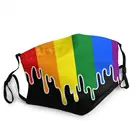 Многоразовая маска для лица, для мужчин, женщин, мужчин, защита от пыли, респиратор, маска для рта, с изображением ЛГБТ-радуги