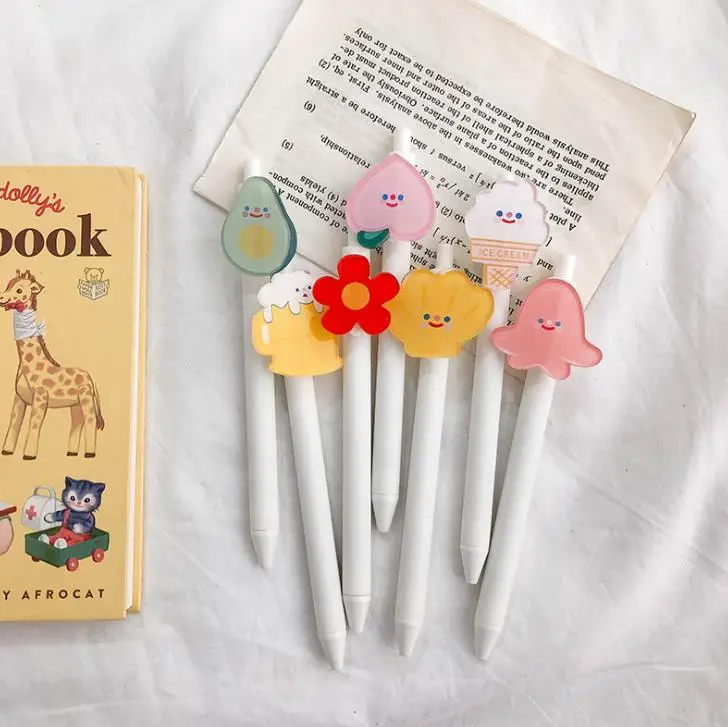 1 шт. Симпатичные корейские канцелярские принадлежности 0 5 мм авокадо персик