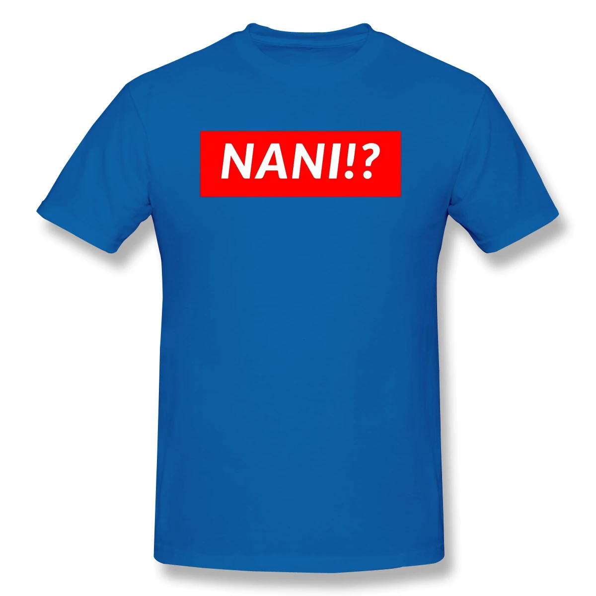 

NANI Print Cotton Funny T Shirts jojo bizarre adventure Men Fashion Streetwear