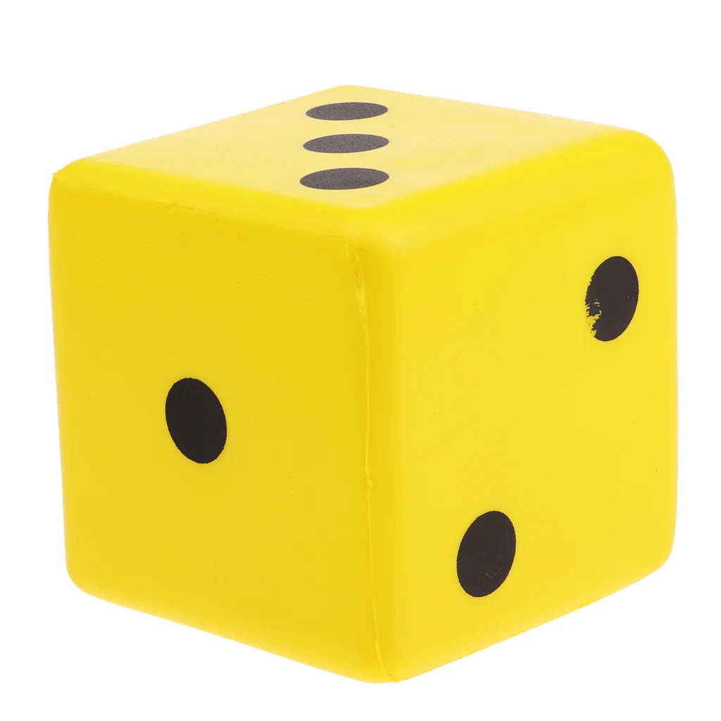 

Sponge Dice Foam Dot Playing Dices for Math Teaching Vent Toy Education Toy 8CM Multicolor Entertainment Dices