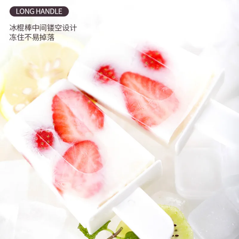 4 ячейки DIY Форма Для Мороженого Эскимо формы десерт многоразовая форма