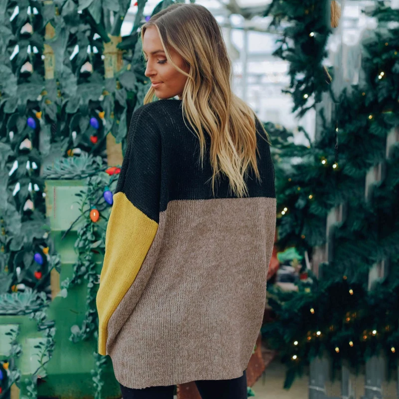 Женская трикотажная футболка Lossky свободная с длинным рукавом элегантная