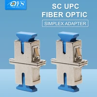 20pcs ftth simplex sc sc fiber optic adapter fiber optical coupler flange metal singlemode connectors