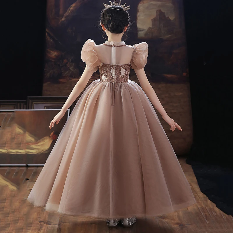 Платье принцессы для девочек-подростков детская одежда элегантное кружевное