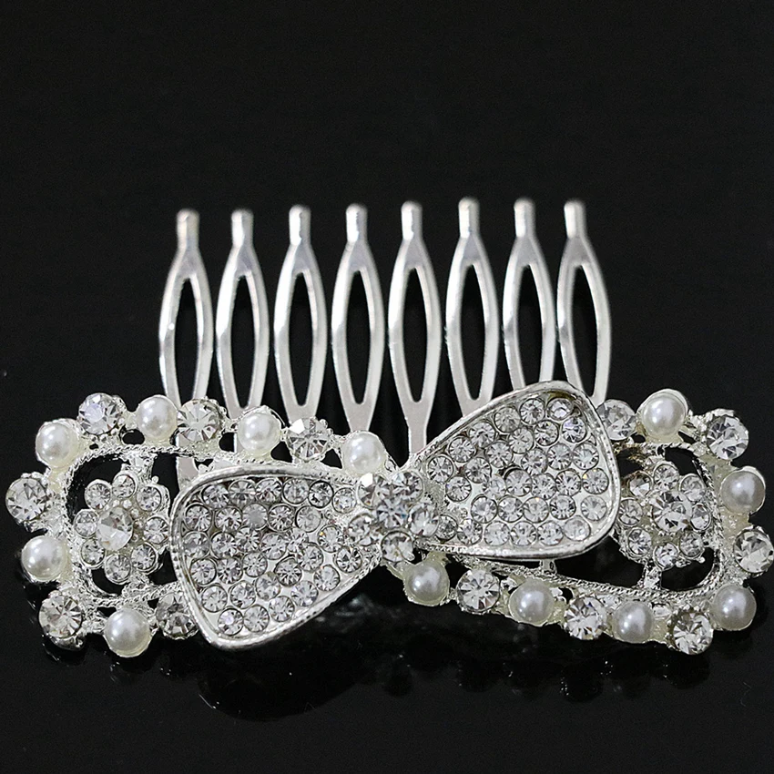 11 стилей Свадебные искусственный жемчуг цветок кристалл горный хрусталь заколки