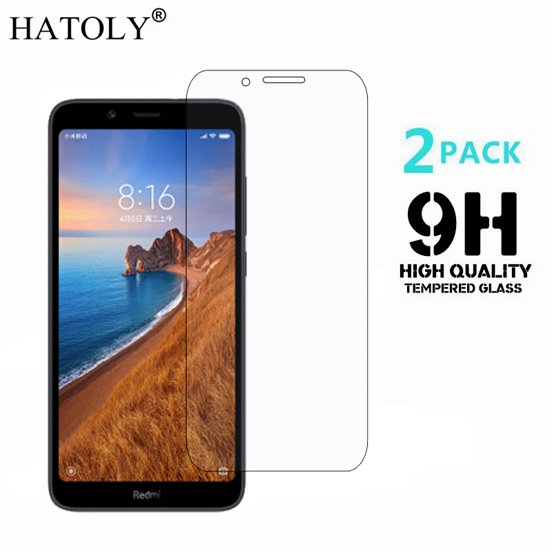 Защитное стекло закаленное 2.5D 9H для Xiaomi Redmi 7A 2 шт.|Защитные стёкла и плёнки