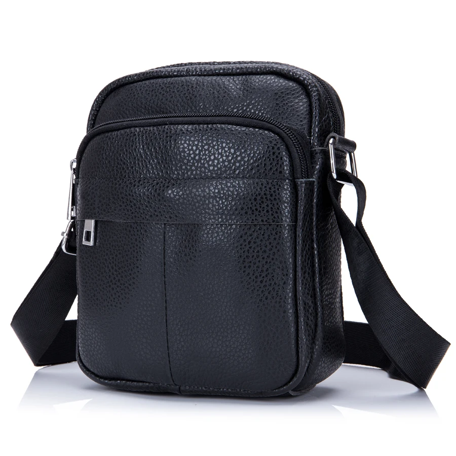 Мужская сумка мессенджер из натуральной кожи на молнии|brand shoulder bag|shoulder bagsmen messenger