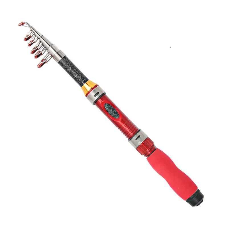 Mini Fishing Rod Spinning Olta Peche En Mer Easy To Carry Telescopic Pesca Mar Travel Varas De Spin | Спорт и развлечения