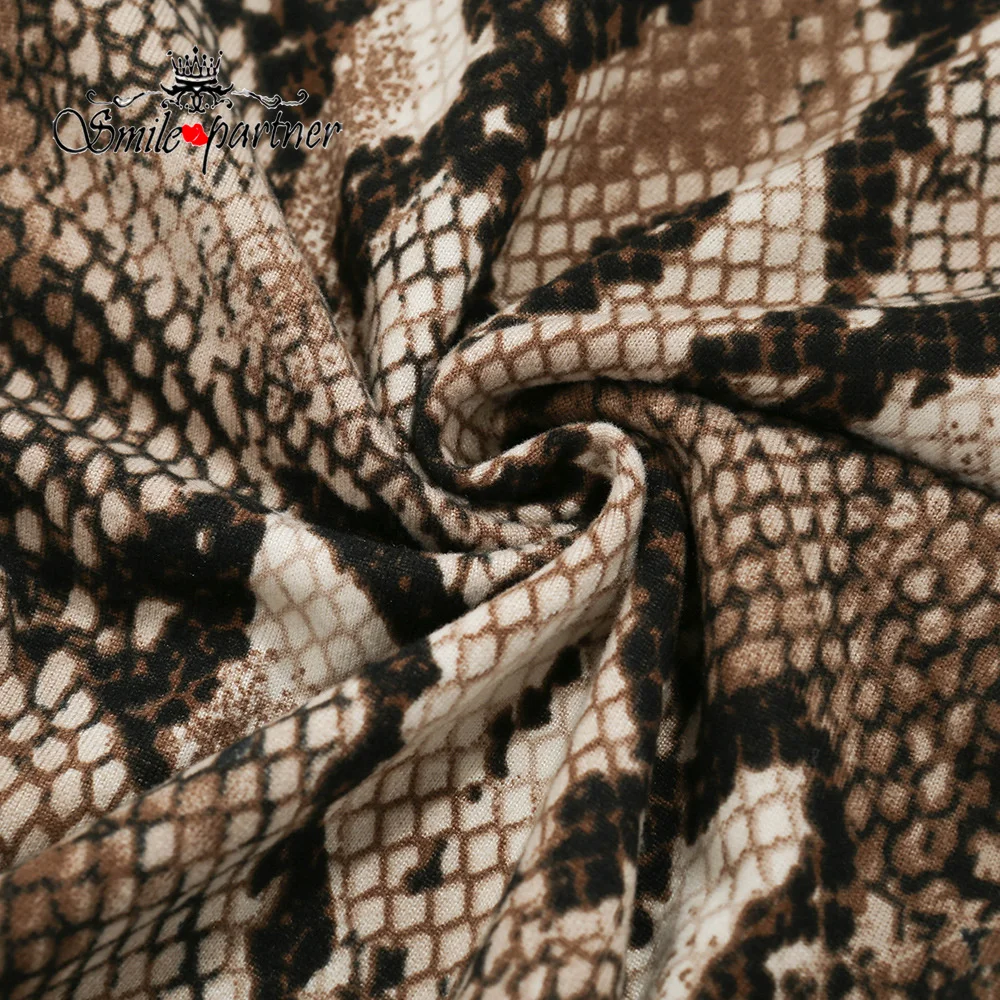 

Smile Woman Serpentine Printed Spring Slim Pants Lady Elegant Fashion Office Lady Flare Pants Soft Cargo Pants Women Bottoms