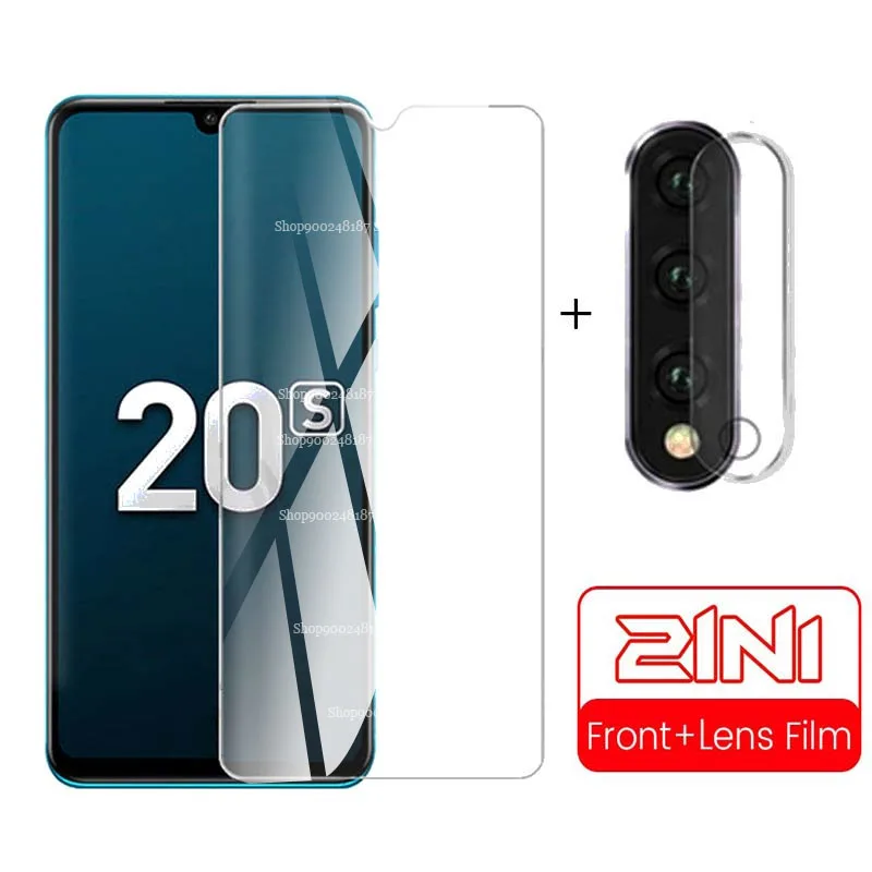 

2 in 1 protective glass on honor 20s 20 s honor20s screen Protectors Camera glass on for huawei honor 20 lite 20lite light film