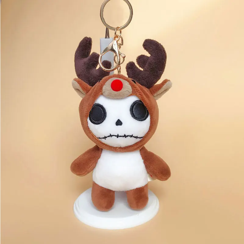 15cm Plush Toy Key chain Cute Animal Undead skull Backpack Keychain Personality Rabbit Deer | Игрушки и хобби