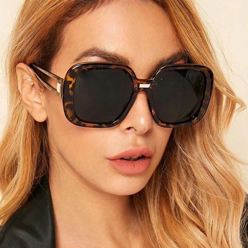 Очки солнцезащитные женские в ретро стиле Модные Винтажные квадратные с