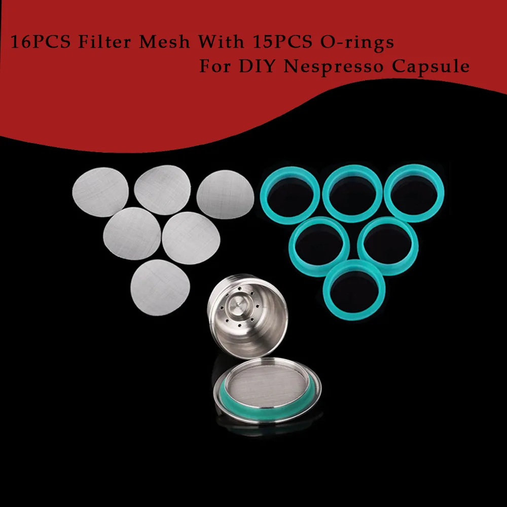 Сменное Силиконовое уплотнительное кольцо с сетчатым фильтром 16 шт. 15