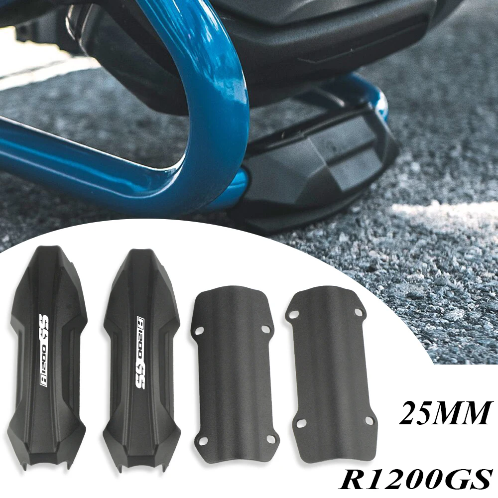 

25mm Motorcycle Engine Crash Bar Protector Bumper Decorative Guard Block For BMW R1200GS R1200 GS 2004-2008 2009 2010 2011 2012