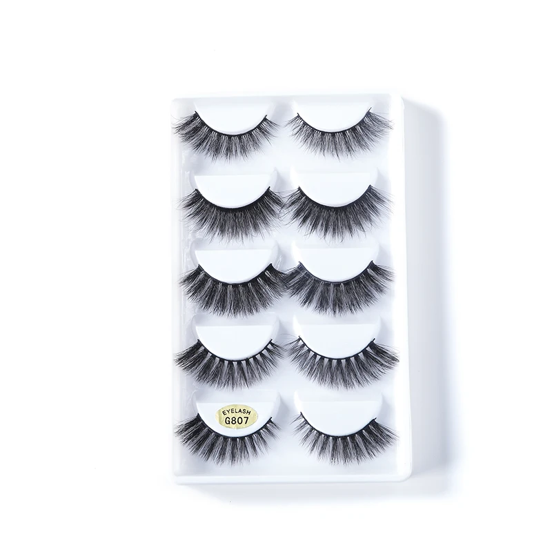 

2 Boxes/lot 5 pairs false eyelashes thick Cruelty Free extension Lashes Wimpern cils Artificial Comfortable fake Mink eyelash