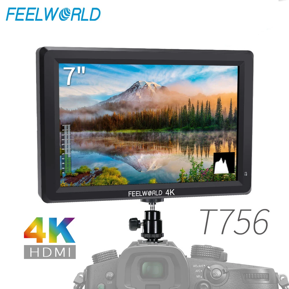 FEELWORLD T756 7 дюймов 1920x1200 ips на камере полевой монитор Поддержка 4K HDMI вход выход для