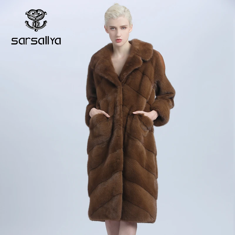 Mink Fur Coat Women Winter Real Fur Coat Female Import Natural Mink Coat Ladies Genuine Leather Overcoat Luxury Fashion 2020 New