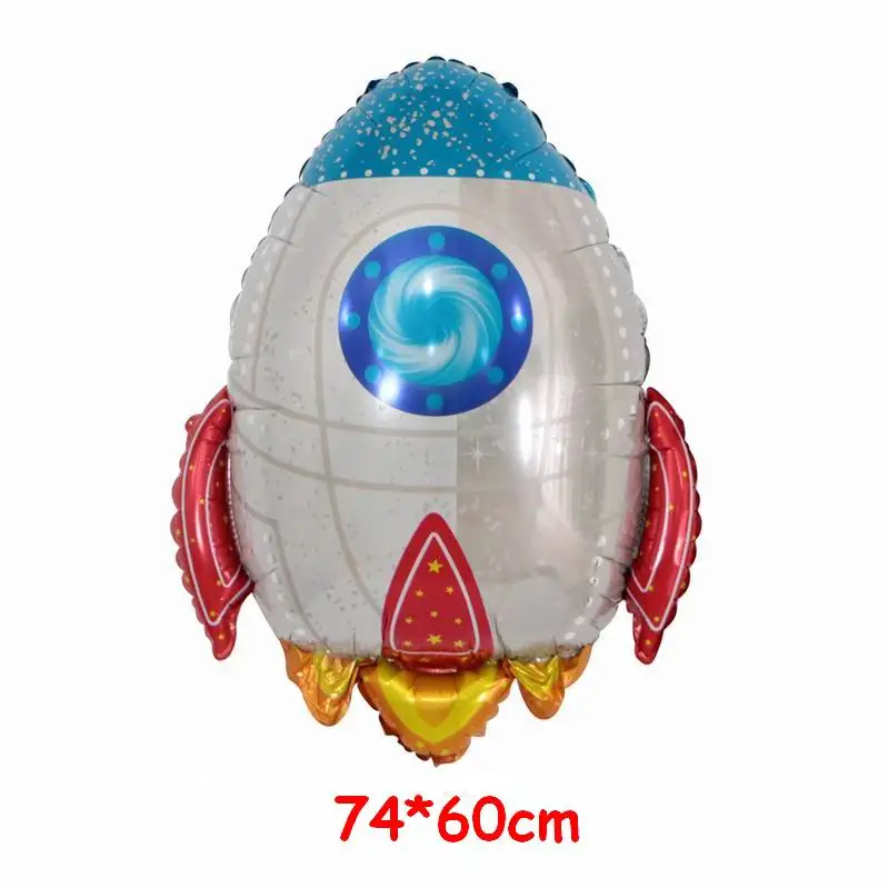 1pc rocket Контроллер видеоигры шар из алюминиевой фольги для детей день рождения украшения интернет празднование черный красный воздушный шар - Цвет: 1pc rocket