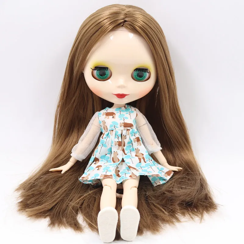 Ледяной обнаженный завод Blyth кукла No.280BL0444 коричневый длинные волосы подходит для изменения игрушки белая кожа Neo