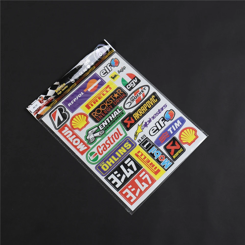 Мотоцикл новый светоотражающий Набор наклеек для мотокросса грязи горный