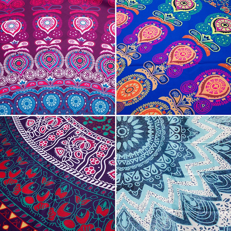 Новый Индийский гобелен в виде мандалы настенный домашний декор стиле хиппи