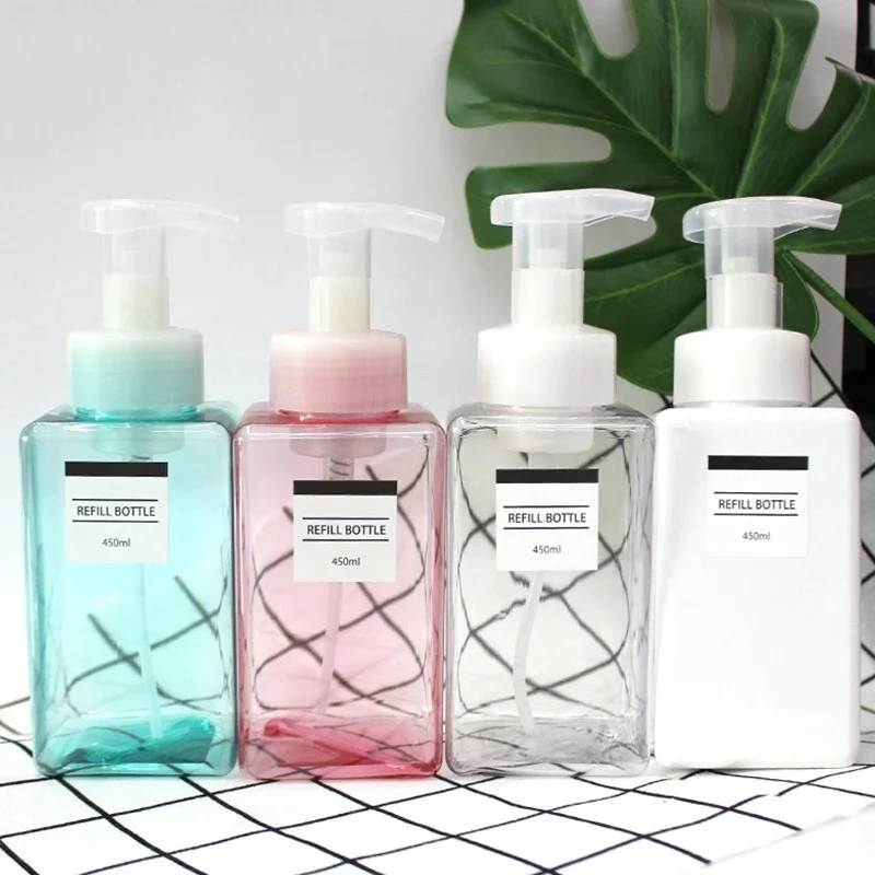 

Shower Shampoo Lotion Empty Refillable Pump Dispenser Bottle Cheap Empty Lotion Container Foam Pressed Hand Pump